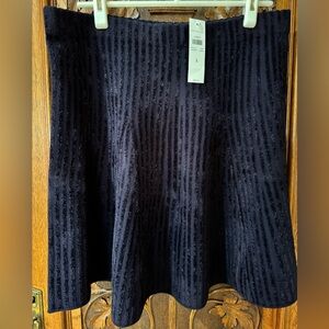 Ann Taylor Navy Blue Skirt Size L New With Tags